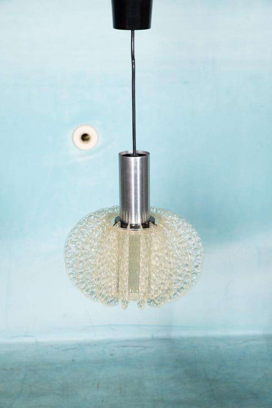 Image 1 of Ruimtetijdperk hanglamp plexiglas, vintage middeneeuwse hanger