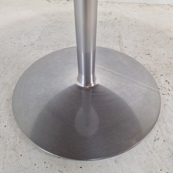 Image 1 of Vintage ronde eettafel van wit gefineerd hout door Pierre Paulin voor Artifort, 1960