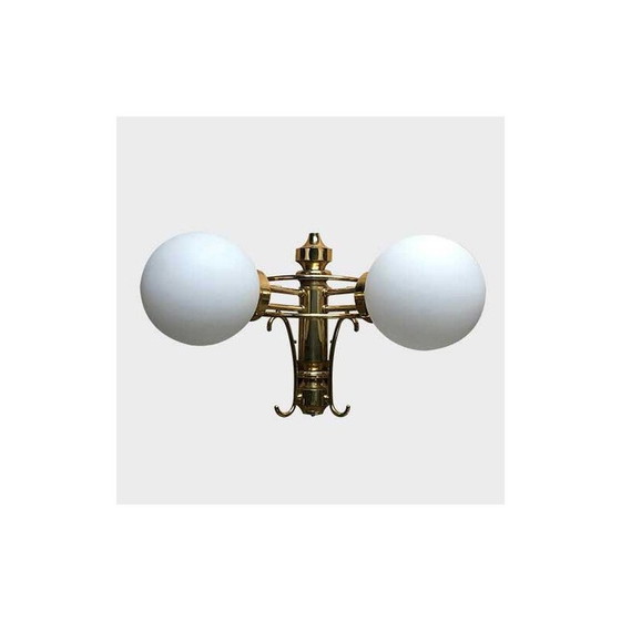 Image 1 of Vintage messing bistro wandlamp
