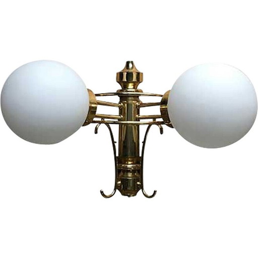 Vintage messing bistro wandlamp
