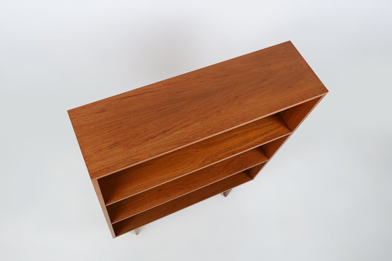 Image 1 of Vintage Franse teakhouten boekenkast met planken, 1960S