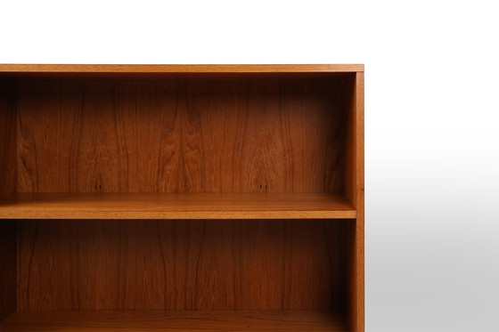 Image 1 of Vintage Franse teakhouten boekenkast met planken, 1960S