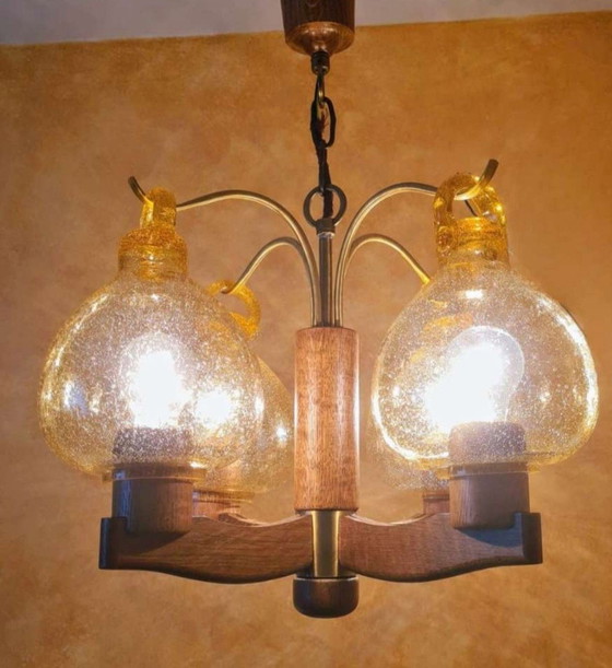 Image 1 of Vintage hanglamp 4 vlammen