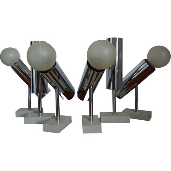 Image 1 of Set van 6 vintage wandlampen van Motoko Ishii