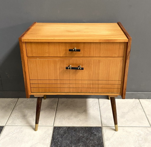 Klein houten kabinet 1960S