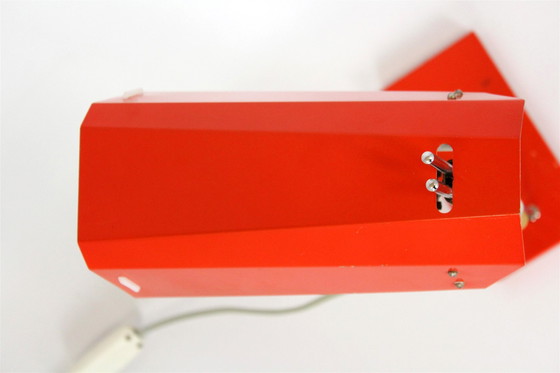 Image 1 of Rode tafellamp van Josef Hurka voor Lidokov, 1970S