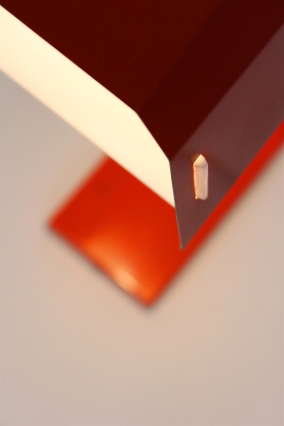 Image 1 of Rode tafellamp van Josef Hurka voor Lidokov, 1970S