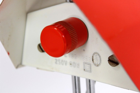 Image 1 of Rode tafellamp van Josef Hurka voor Lidokov, 1970S