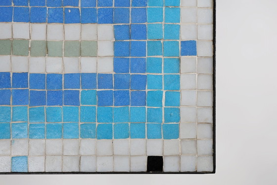 Image 1 of  Mid Century mozaïek salontafel met metalen frame, Frankrijk, 1950S