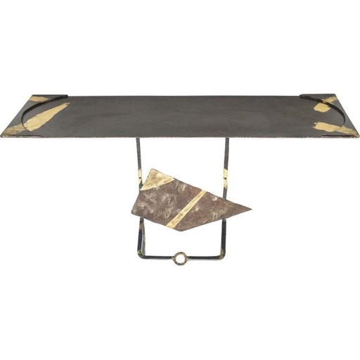 Vintage verguld ijzeren console, 1990