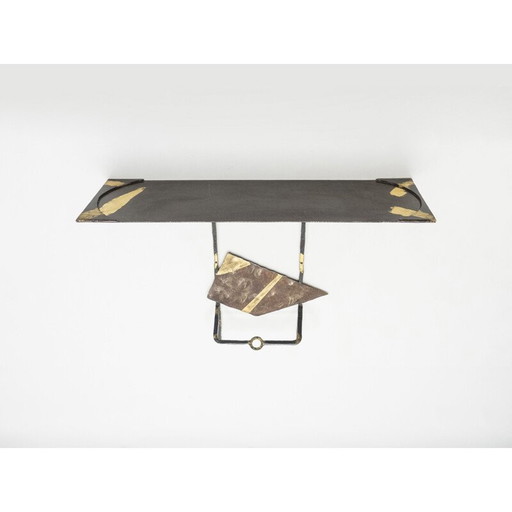 Vintage verguld ijzeren console, 1990