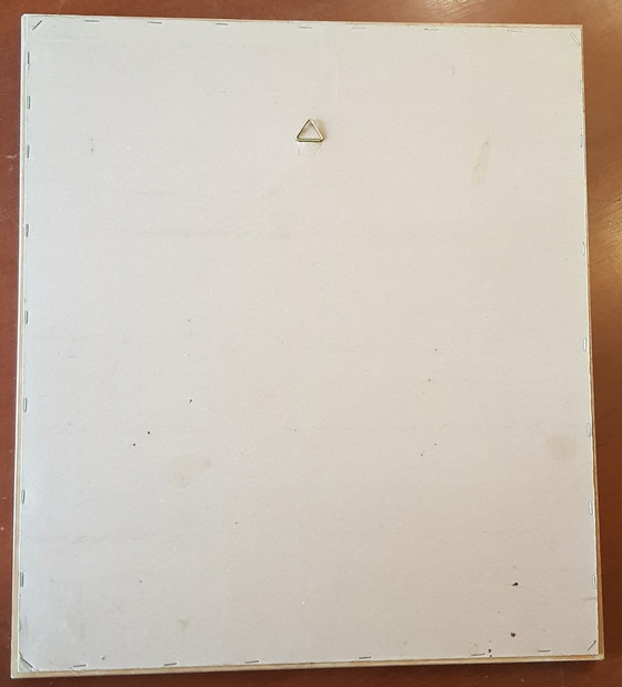 Image 1 of Mooie Aquarel Kunstwerk, bloemen in blauw en geel