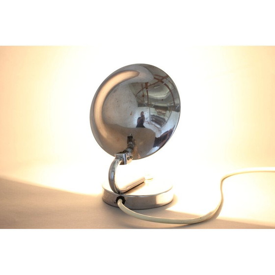 Image 1 of Vintage aluminium tafellamp,Tsjecho-Slowakije jaren 1930