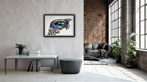 Image 1 of Rolex: “Gmt Master Ii Batman”. Gesigneerd En Genummerd. 