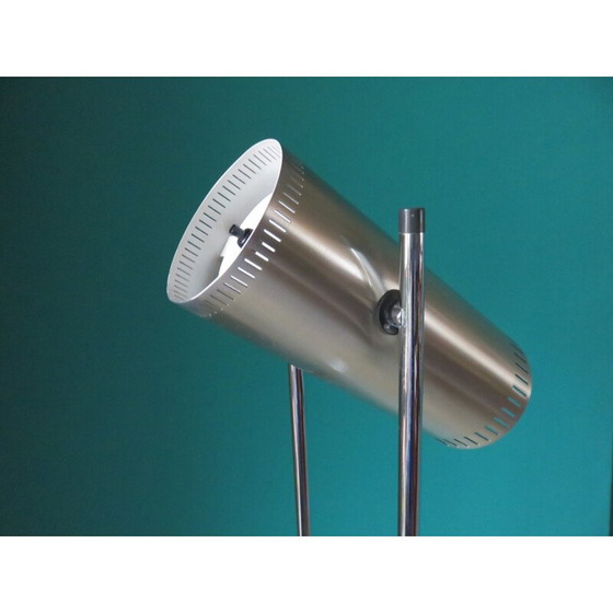 Image 1 of Vintage vloerlamp van geborsteld aluminium door Jo Hammerborg voor Fog and Cod, 1960