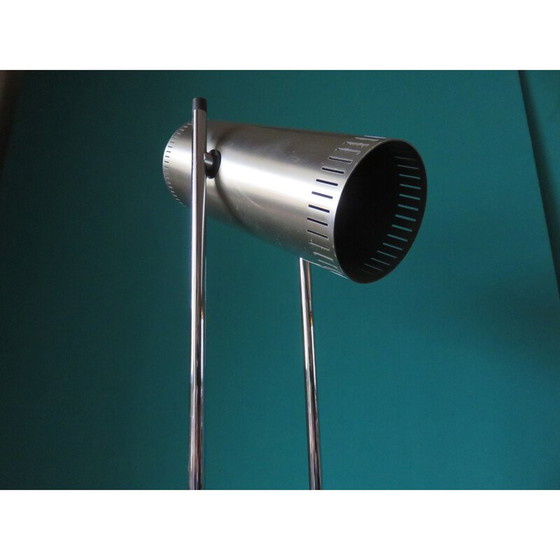 Image 1 of Vintage vloerlamp van geborsteld aluminium door Jo Hammerborg voor Fog and Cod, 1960