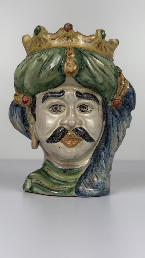 Image 1 of La Bottega Dell Arte Italiaans Keramiek Moro Hoofd Don