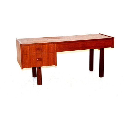 Vintage console van teak en beukenhout, Zweden 1960