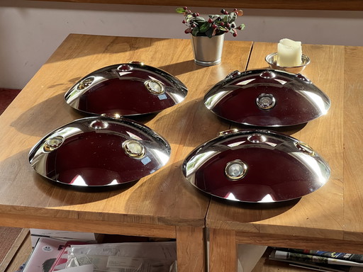 4X Zicoli Vintage Ufo Chrom Plafond