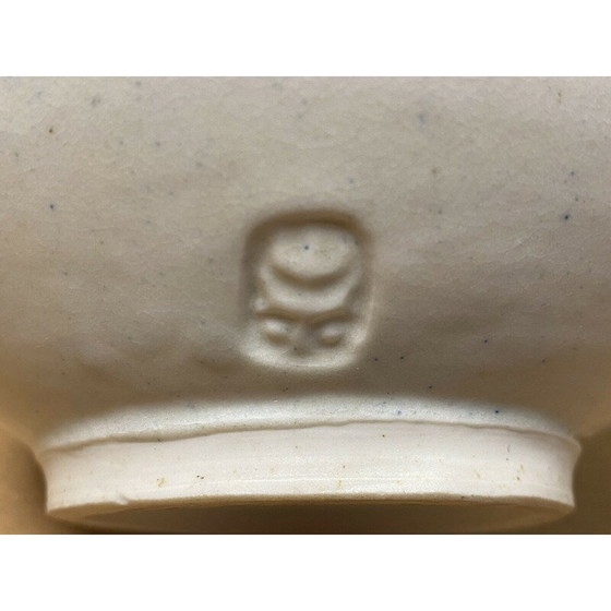 Image 1 of Vintage bolvaas in celadon email porselein van Gustave Tiffoche