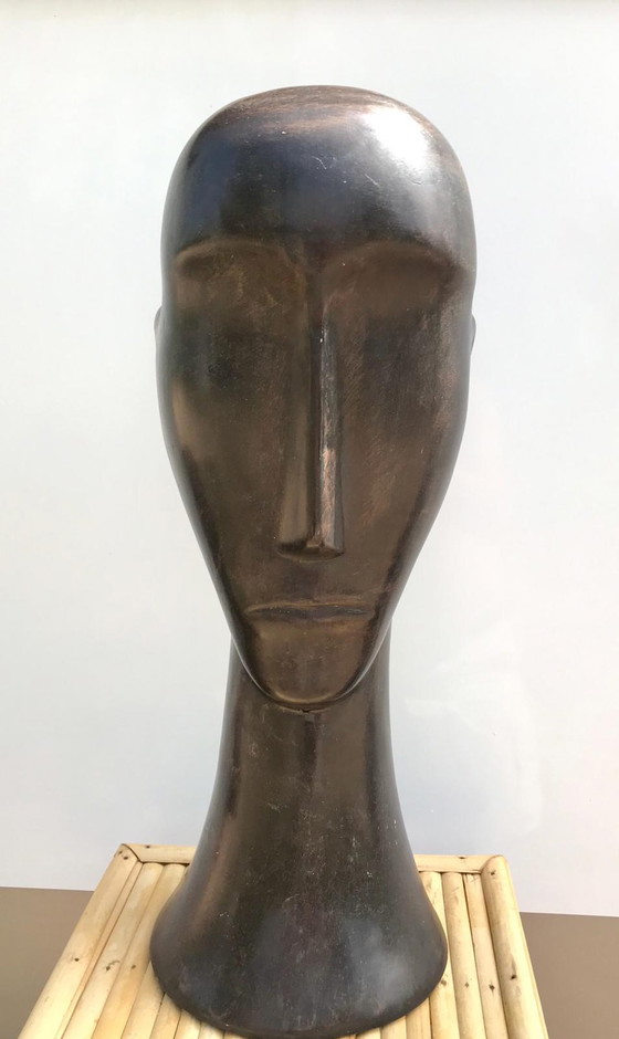 Image 1 of Modigliani stijl sculptuur jaren 60