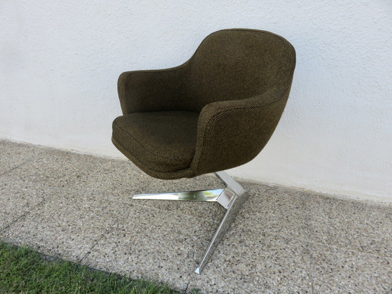 Image 1 of Jacques Adnet fauteuil Voor Air France, 1970