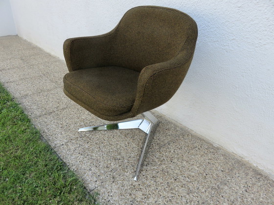 Image 1 of Jacques Adnet fauteuil Voor Air France, 1970