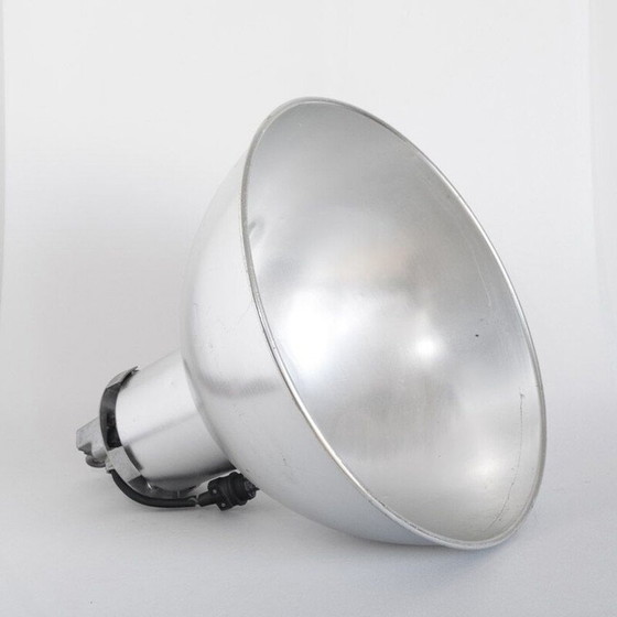 Image 1 of Vintage industriële aluminium plafondlamp, Nederland 1980