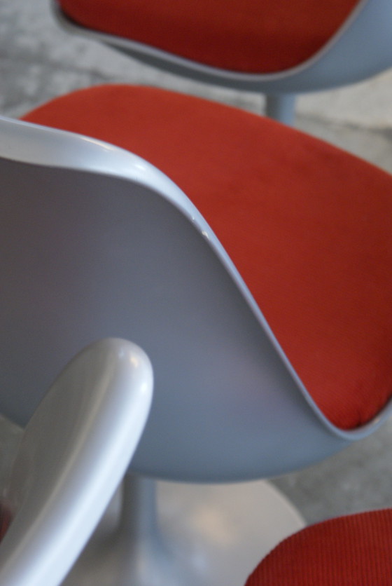 Image 1 of 6 Knoll Tulip Stoelen Speciale Editie 50e Verjaardag