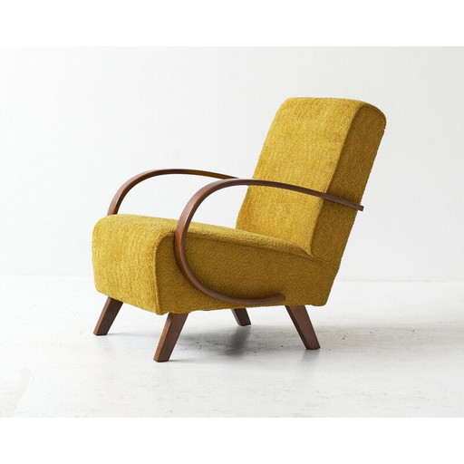 Vintage fauteuil van Jindřich Halabala, Tsjecho-Slowakije 1930