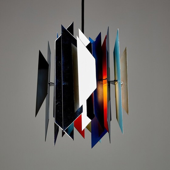 Image 1 of Vintage "Divan-2" hanglamp door Simon P. Henningsen voor Lyfa, 1960
