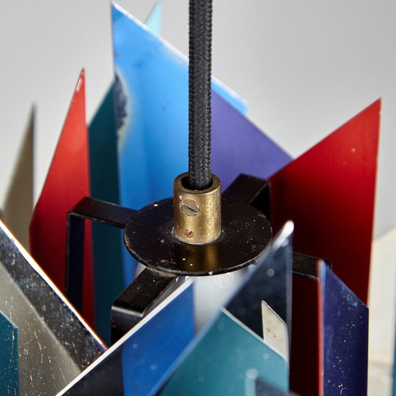 Image 1 of Vintage "Divan-2" hanglamp door Simon P. Henningsen voor Lyfa, 1960