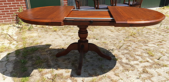 Image 1 of Bannink Jugendstil Uitschuifbaar Eetkamer Tafel 