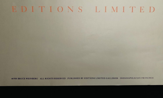 Image 1 of Bruce Weinberg: “Safari”. Editie Limited Galleries - Indianapolis / San Francisco, 1980. 