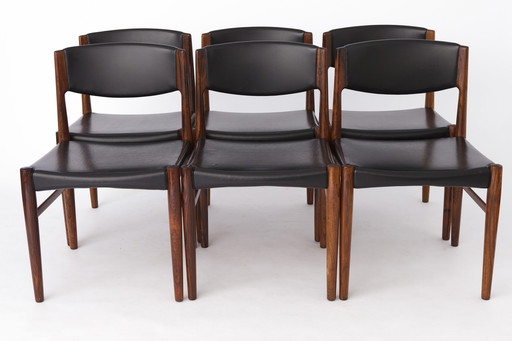 Set 6 stoelen van Grete Jalk voor Glostrup, palissander, 1960, Deens