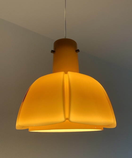 Image 1 of Vintage Glashütte Limburg Hanglamp