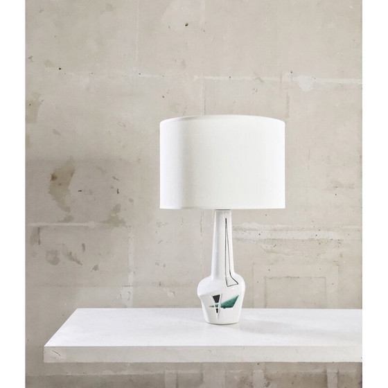 Image 1 of Vintage witte lamp in vrije vorm, Frankrijk 1960