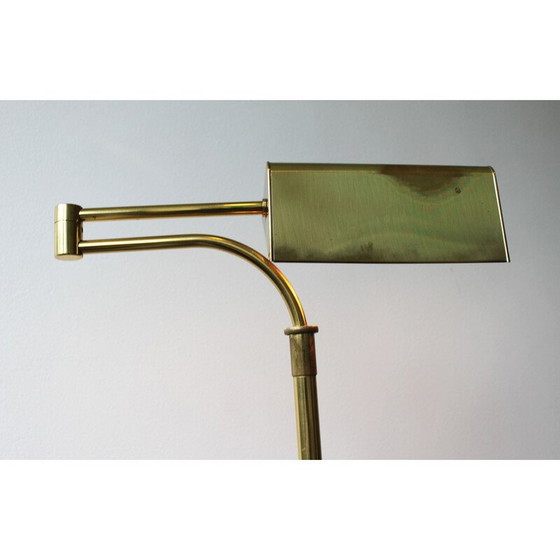 Image 1 of Vintage verguld messing leeslamp, Frankrijk 1970
