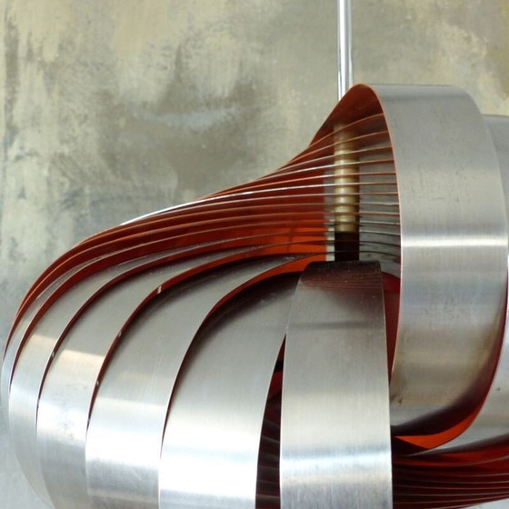 Image 1 of Vintage spiraal hanglamp van Henri Mathieu voor Lyfa Français, 1965