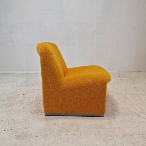 Set van 3 vintage Alky wollen fauteuils door Giancarlo Piretti voor Artifort, 1980