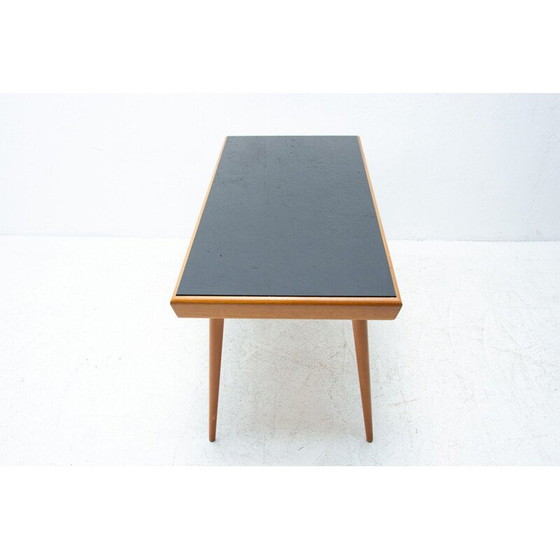 Image 1 of Vintage salontafel in opaxiet glas, Tsjecho-Slowakije 1960