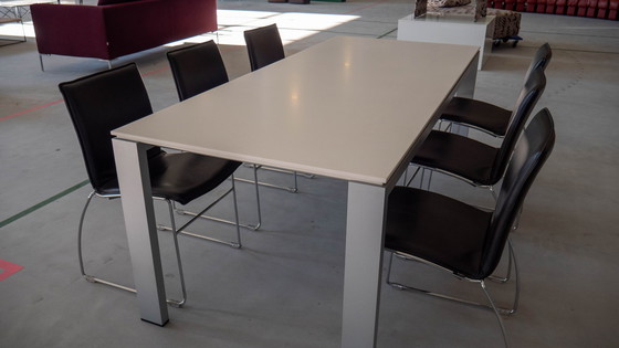 Image 1 of Arco eettafel & 6x Punch stoelen model Cyclus