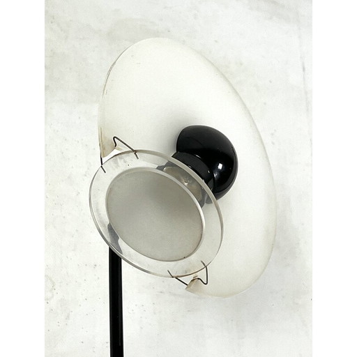 Vintage Club 1195 glazen vloerlamp door Giuseppe Ramella voor Arteluce, Italië 1980