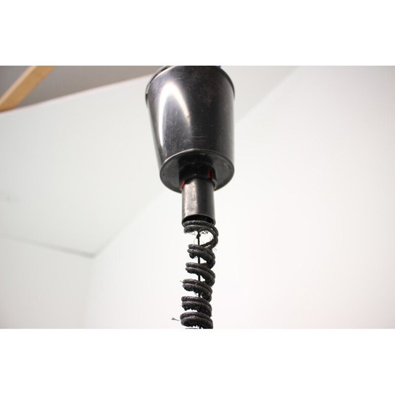 Image 1 of Vintage plastic en metalen hanglamp, Tsjecho-Slowakije 1980