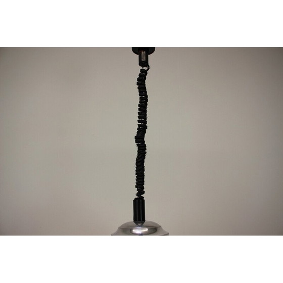 Image 1 of Vintage plastic en metalen hanglamp, Tsjecho-Slowakije 1980
