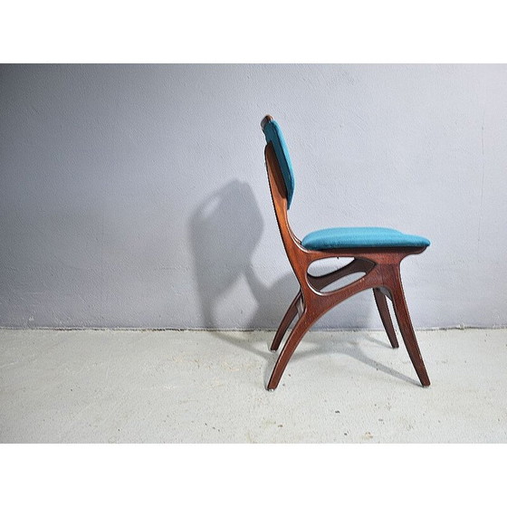 Image 1 of Vintage teakhouten Pynock eetkamerstoel 1960