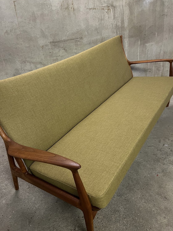 Image 1 of Teakhouten loungebank van E. Andersen & P. Pedersen voor Horsnaes 60s