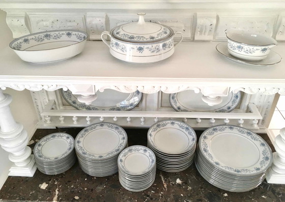 Image 1 of Noritake Blue Hill servies 64 stuks voor 12 personen