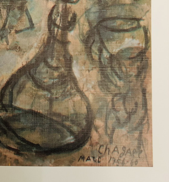 Image 1 of Marc Chagall:  “Les Amoureuy En Gris 1956”