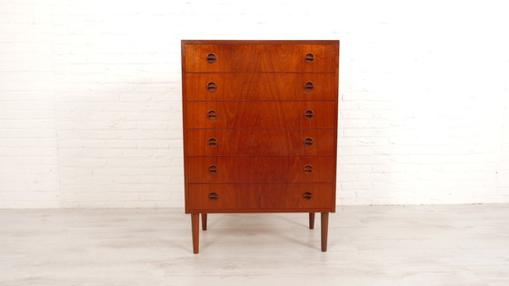 Image 1 of Ladekast | Deens Design | Teak | 6 Lades | 106 Cm